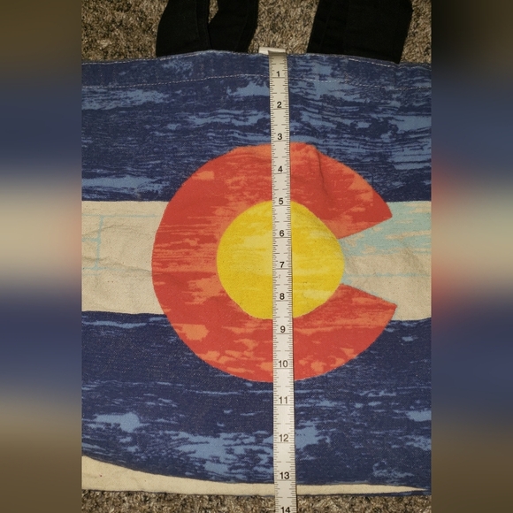 Colorado| 100% Cotton Flag Tote Bag - Picture 3 of 6